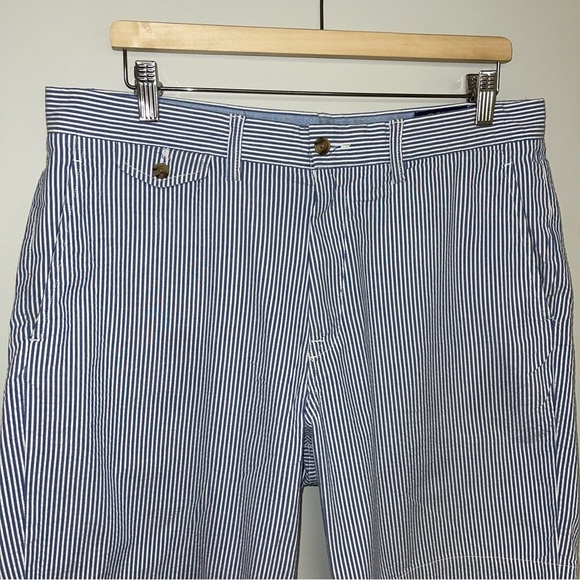 Polo Ralph Lauren Shorts Men's Size 34 Blue & White Stripe Seersucker Cotton - Picture 4 of 13